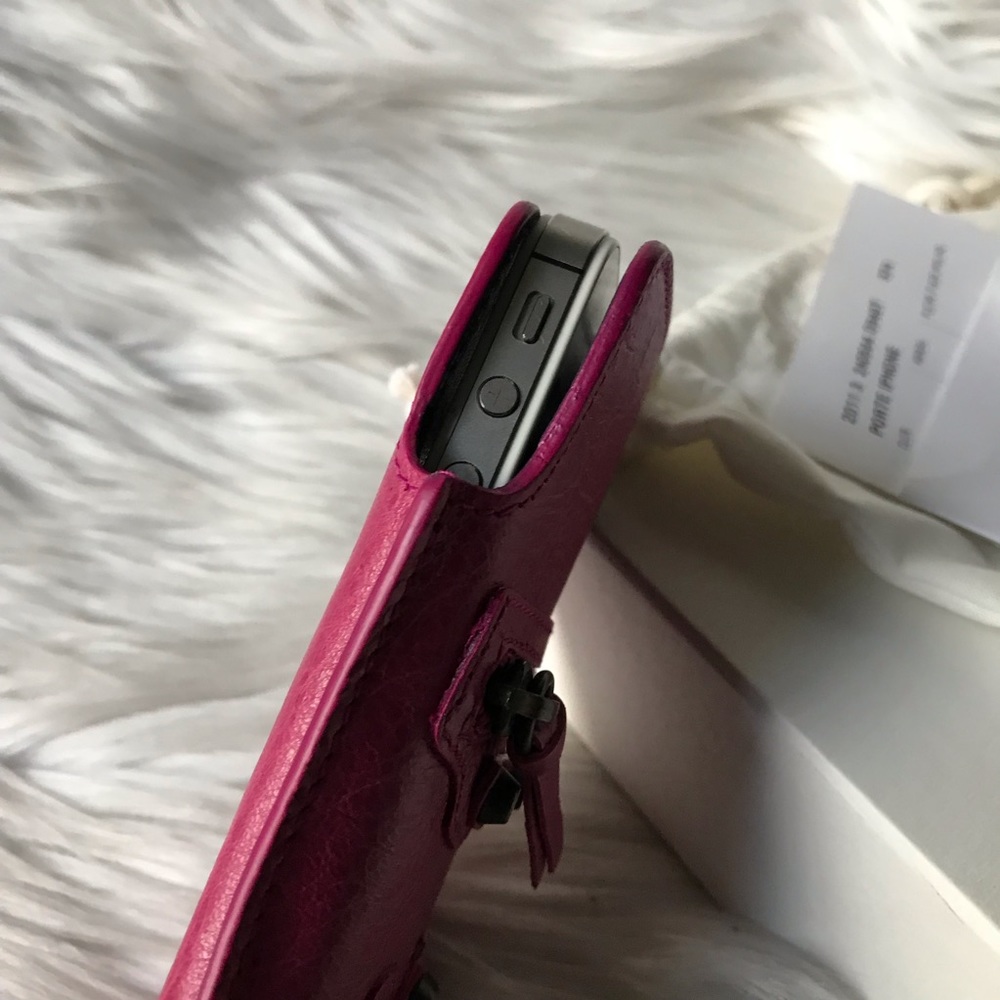 Balenciaga Pink Phone/Card Case Tech - Picture 7 of 8